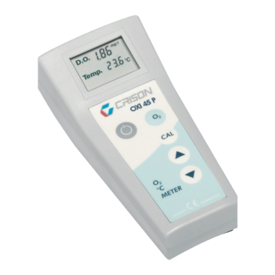 Crison OXI 45 P Manual Del Usario