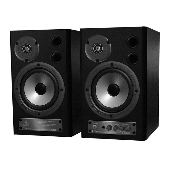 Behringer MS40 Guia De Inicio Rapido