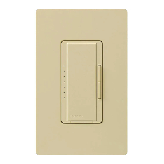 Lutron MAESTRO Manual Del Usario