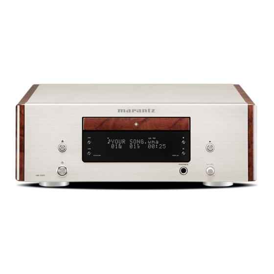Marantz HD-CD1 Manual Del Usuario