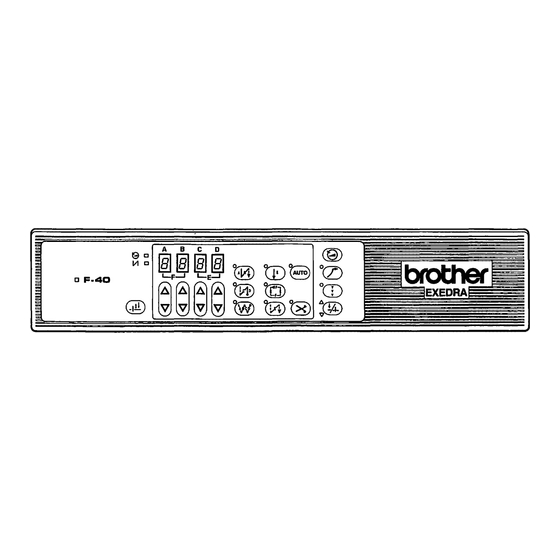 Brother F-40 Manual De Instrucciones