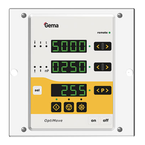 Gema OptiMove CR08 Manual De Instrucciones