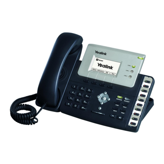 Yealink SIP-T26P Guía De Referencia Rápida