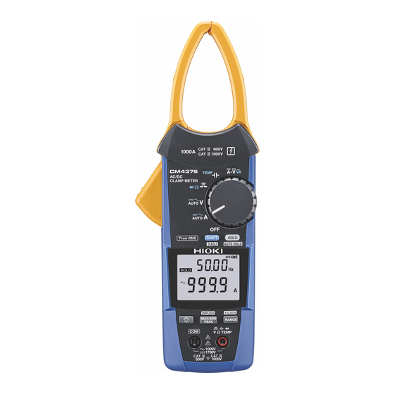 Hioki CM4375 Manual De Instrucciones