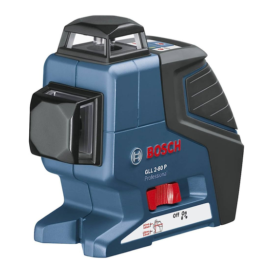 Bosch Professional GLL 2-80 P Manual Original