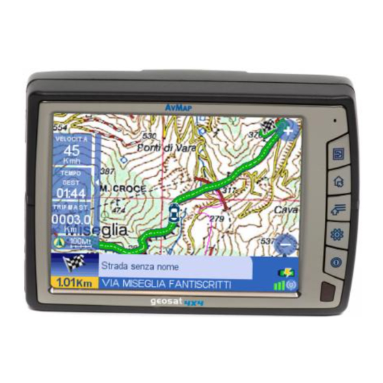 AvMap Geosat 4x4 Guía Rápida