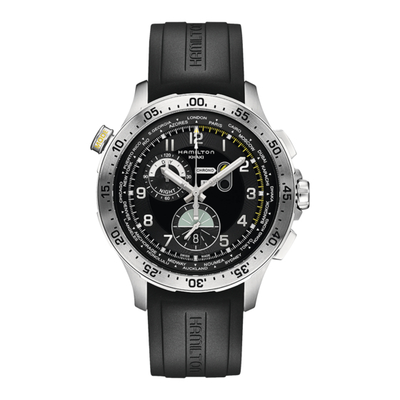 Hamilton KHAKI CHRONO WORLDTIMER Manuales