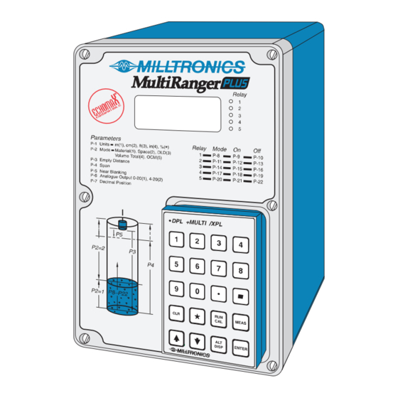 Milltronics MultiRanger Plus Manual De Instrucciones