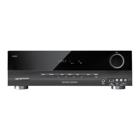 Harman Kardon AVR 700 Guia De Inicio Rapido