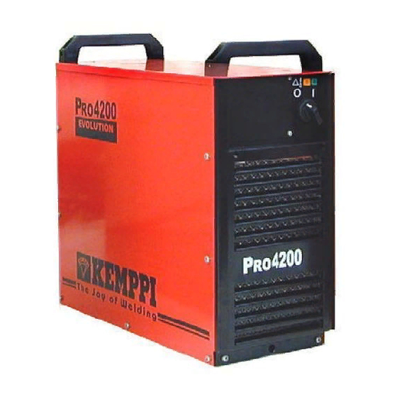 Kemppi PRO 3200 EVOLUTION Manual De Instrucciones