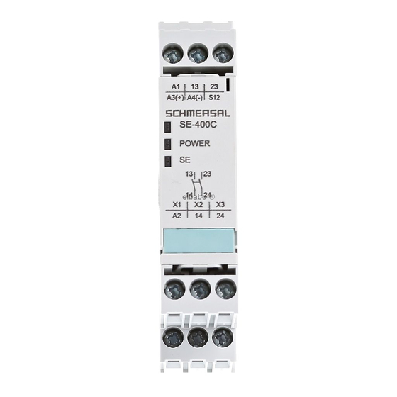 schmersal SE-400 C Manual De Instrucciones