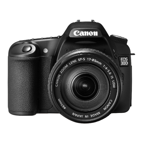 Canon EOS 30D Digital Instrucciones