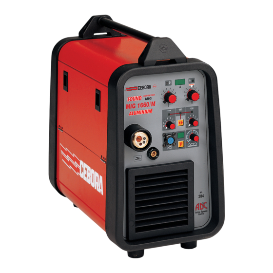 Cebora SOUND MIG 1660/M ALUMINIUM Manual De Instrucciones