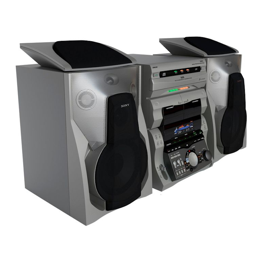 Sony MHC-GRX8 Manual De Instrucciones
