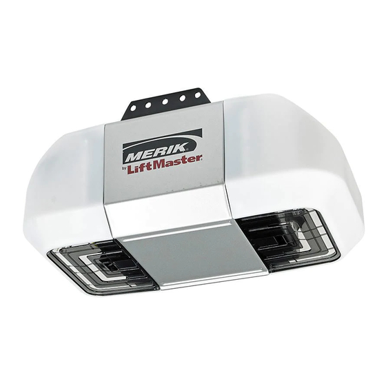 Merik LiftMaster PREMIUM Serie Manuales