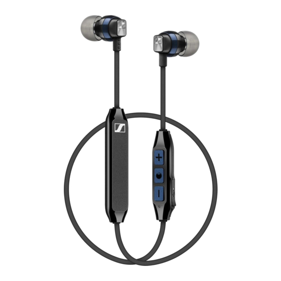 Sennheiser CX 6.00BT Instrucciones De Manejo