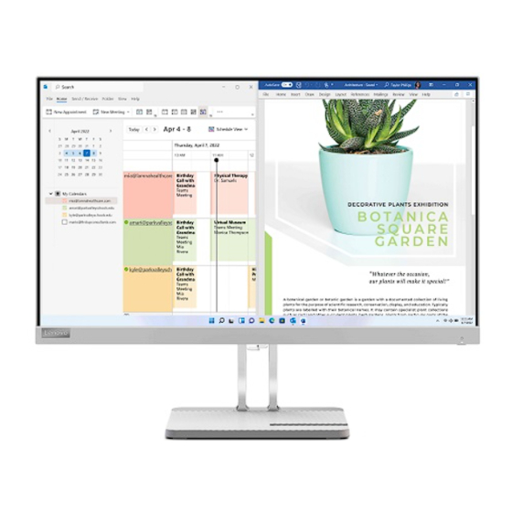 Lenovo L24e-40 Guia De Inicio Rapido