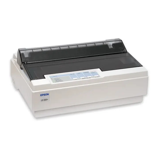 Epson LX-300+ Manual Del Usuario