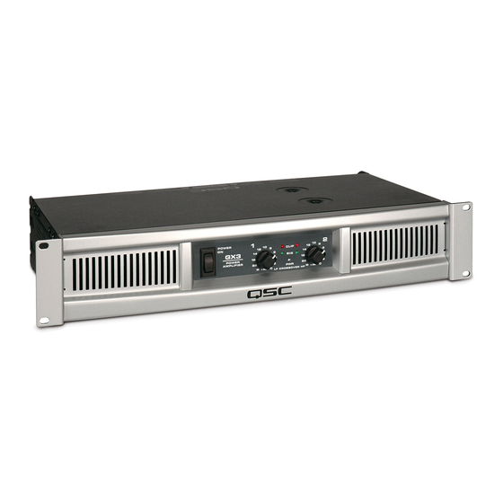 QSC GX Serie Manual De Uso