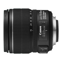 Canon EF-S15-85mm f/3.5-5.6 IS USM Manual De Instrucciones