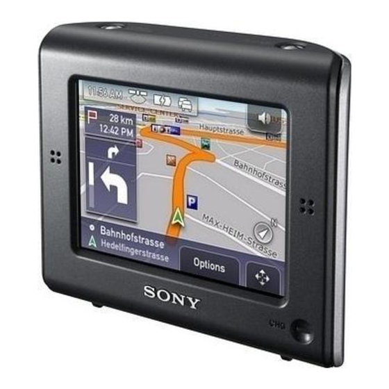 Sony Nav-u NV-U71T Manuales