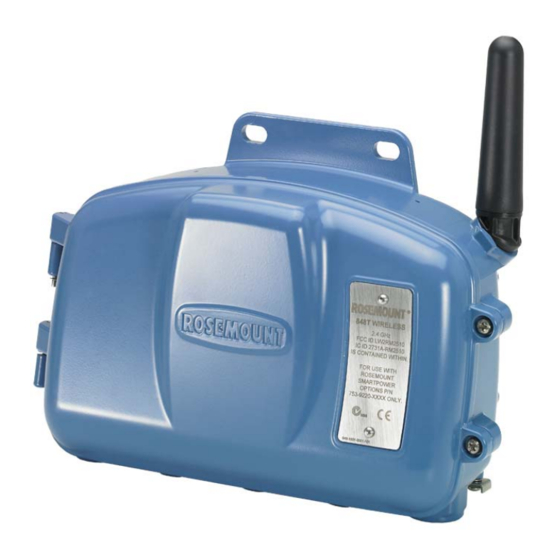 Emerson Rosemount 848T Wireless Guia De Inicio Rapido