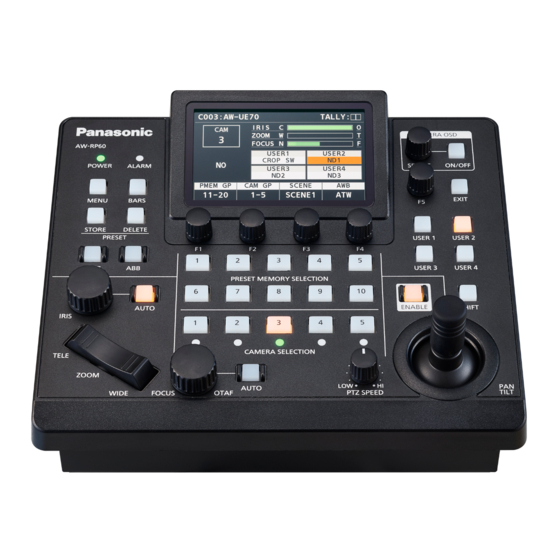 Panasonic AW-RP60G Instrucciones De Funcionamento