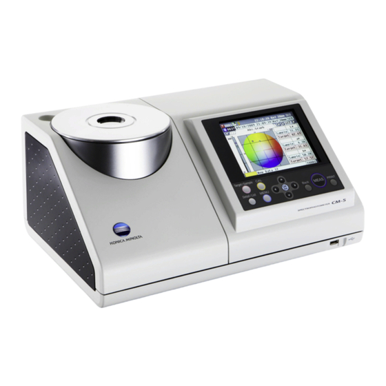 Konica Minolta CM-5 Manual De Instrucciones