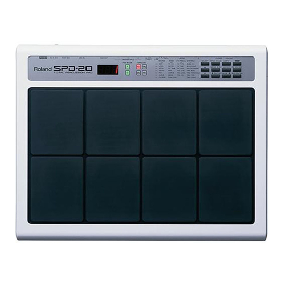 Roland SPD-20 Manuales