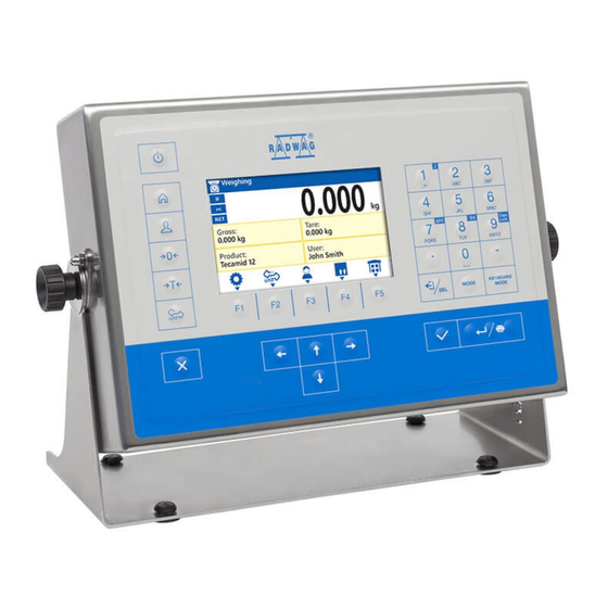RADWAG PUE HX5.EX Instrucciones De Software