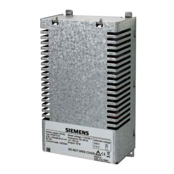 Siemens FP2015-A1 Manual Tecnico