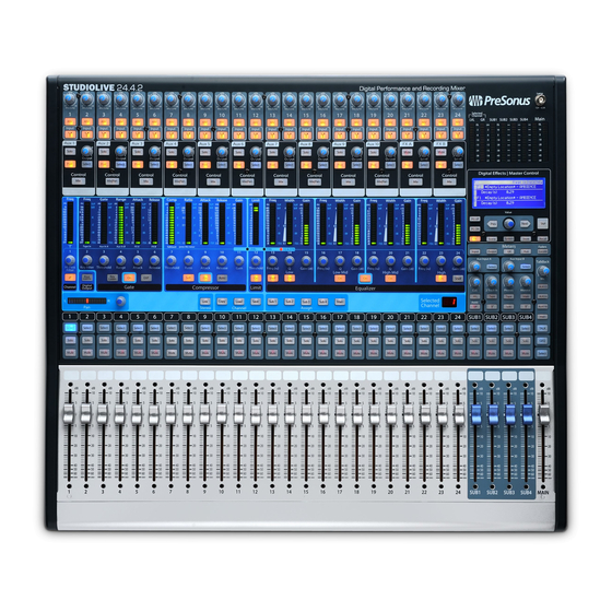 PRESONUS StudioLive 24.2.4 Manual De Usuario