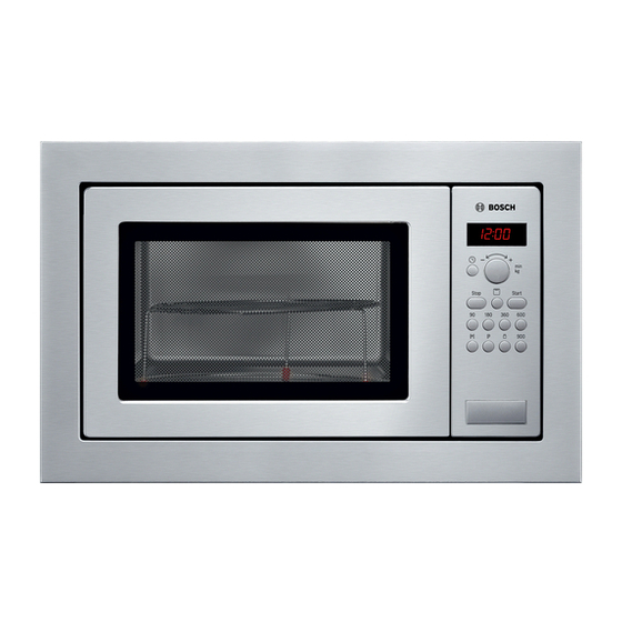 Bosch HMT84G651V Instrucciones De Uso