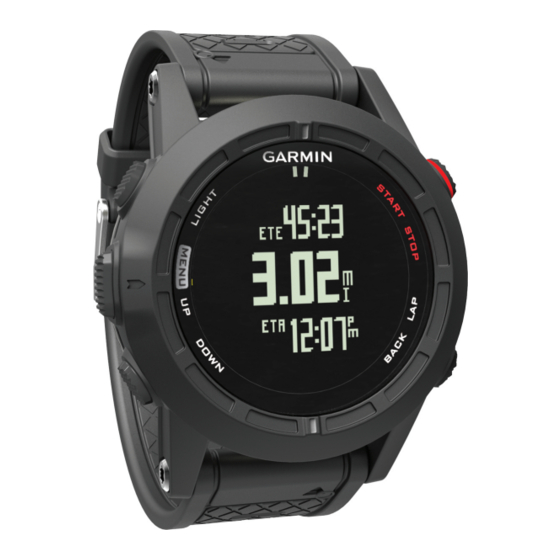 Garmin fenix 2 Guia De Inicio Rapido
