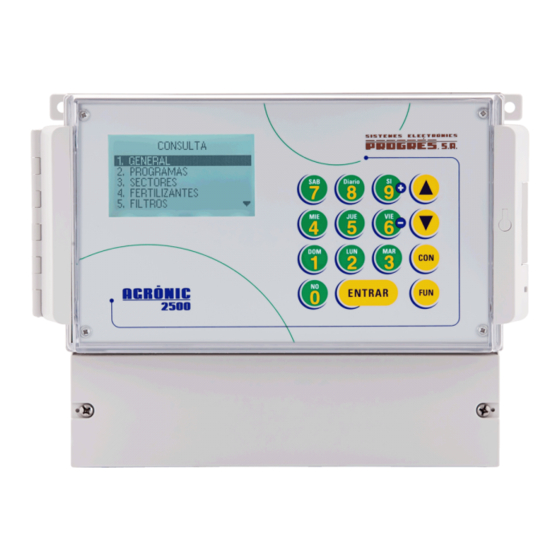 Progres AGRONIC 2500 Manual Del Usuario
