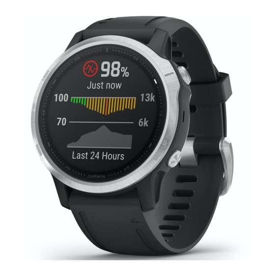 Garmin Fēnix 6 Serie Manuales