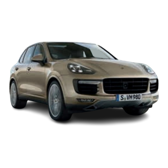 Porsche Cayenne 2015 Manual De Instrucciones