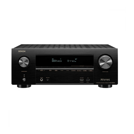 Denon AVR-X2700H Manual Del Usuario
