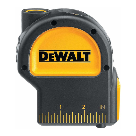 DeWalt DW082 Manual De Instrucciones