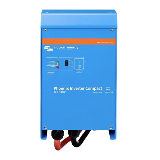 Victron energy 12/1600 Manual De Instrucciones