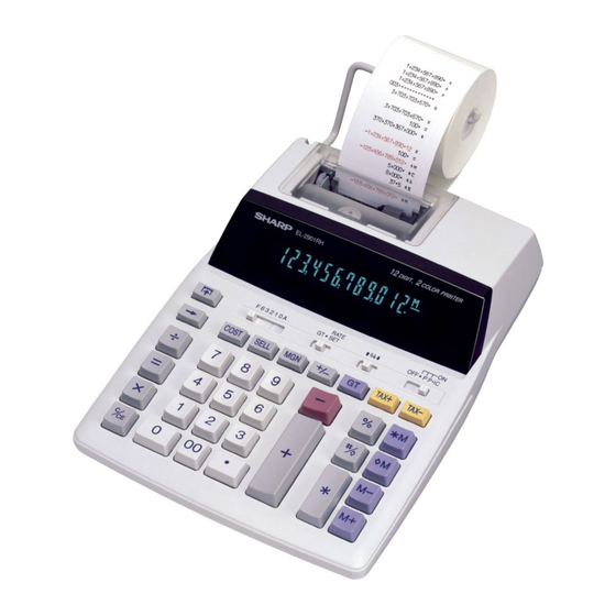 Sharp EL-2901RH Manual De Instrucciones