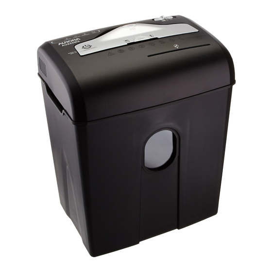 Aurora ShredSafe AU820MA Manual Del Usuario