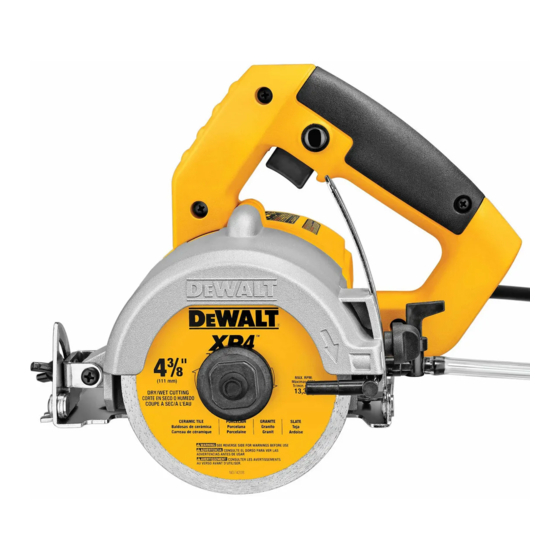 DeWalt DWC860W Manual De Instrucciones