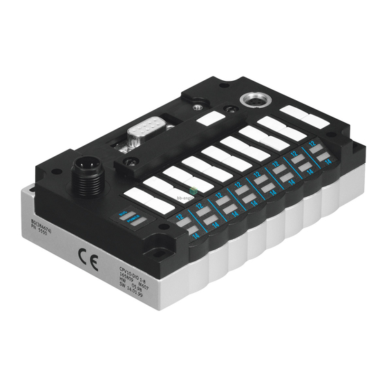 Festo CPV DI02 PROFIBUS-DP Serie Manual De Instrucciones