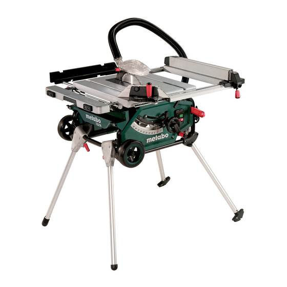 Metabo TS 216 Manual Original