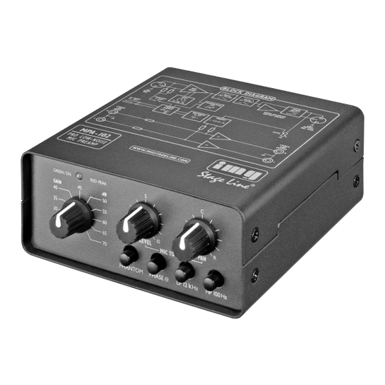 IMG STAGELINE MPA-102 Manual De Instrucciones