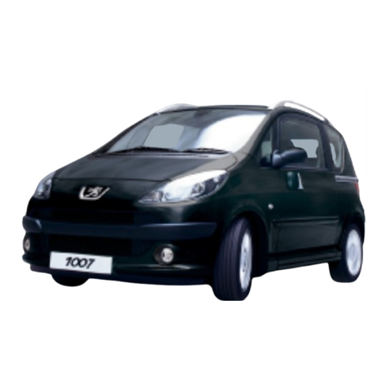 PEUGEOT 1007 2007 Manual Del Usuario