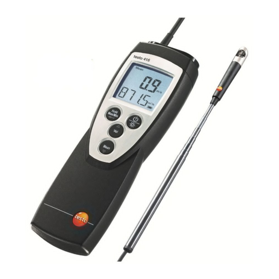 testo 416 Manual De Instrucciones