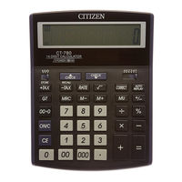 Citizen CT-780 Manual De Instrucciones