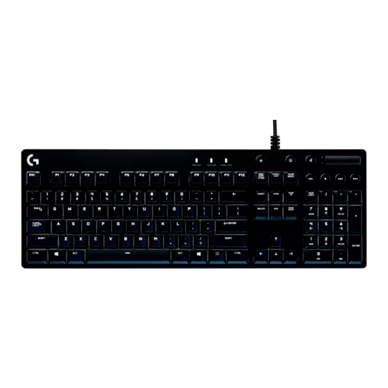 Logitech G G610 Orion Brown Guía De Configuración